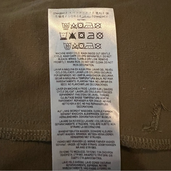 Guess olive green zip up performance jacket, size Youth 16 - Picture 4 of 5